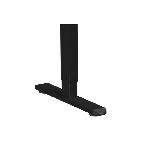 Стол с электроприводом WellDesk Basic 1300x675х18, черный, дуб канзас коричневый