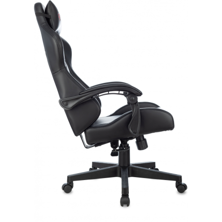 Кресло игровое Zombie GAME TETRA, экокожа, пластик, черный, карбон