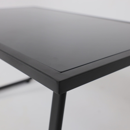 Комплект мебели садовой AksHome VERANDA (кресло 2шт, диван 1шт, стол 1шт), черный