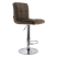 Стул барный EVERPROF Asti, ткань, коричневый