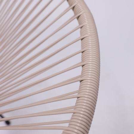 Кресло садовое AksHome RIMINI, искусственный ротанг, коричневый