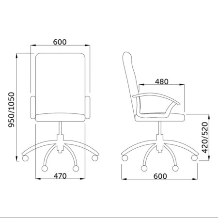 Кресло компьютерное AksHome POLO, серый