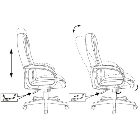 Кресло компьютерное Бюрократ T-898AXSN, темно-синий