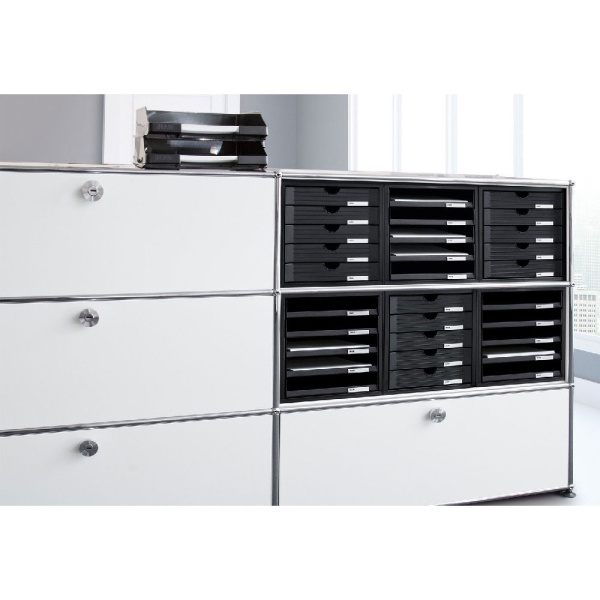 Открытый блок из 5-ти лотков Han, черный