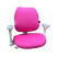 Кресло детское Ergosmart Antey, ткань, пластик, корпус белый, подставка для ног, с чехлом розовым, серый