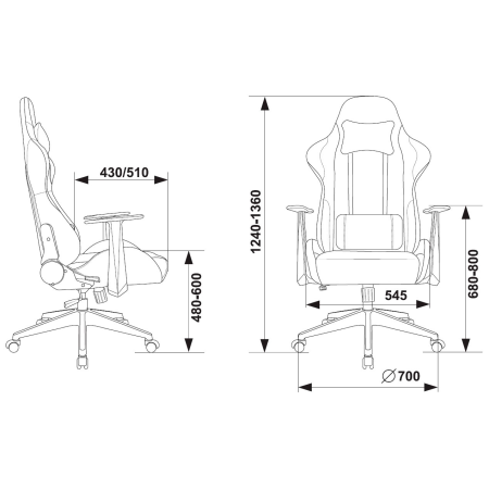 Игровое компьютерное кресло Zombie Neo, серый Игровое компьютерное кресло Zombie Neo, серый