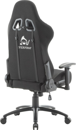 Кресло игровое EVERPROF Ghost ткань, черный, крестов. металл