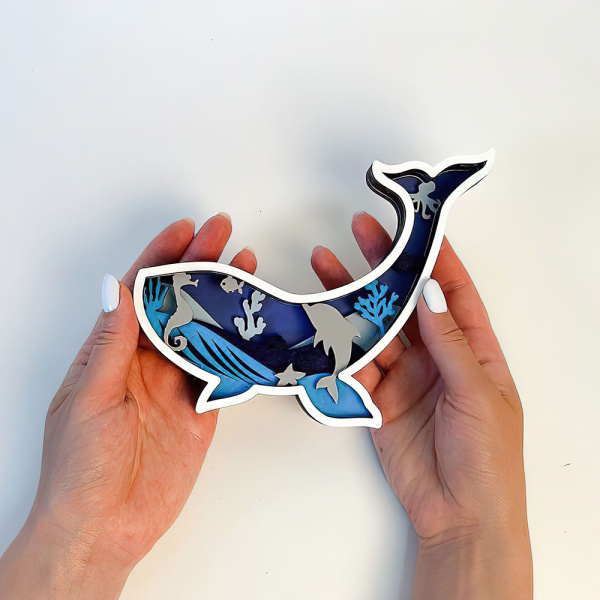 Деревянный набор для раскрашивания "Кит 3208" 3D, разноцветный