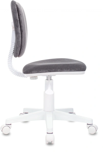  Кресло детское Бюрократ CH-W204NX, ткань, серый Italia 26, пластик, корпус белый