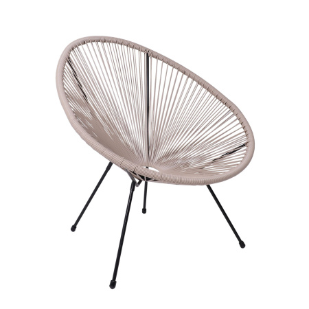 Кресло садовое AksHome RIMINI, искусственный ротанг, коричневый