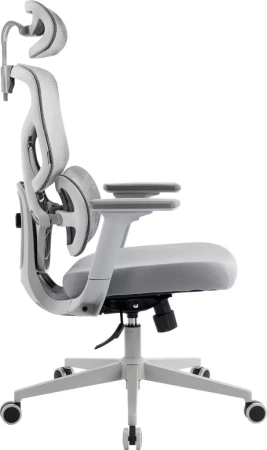 Кресло эргономичное EVERPROF Omega, Grey сетка, серый, металл, корпус серый