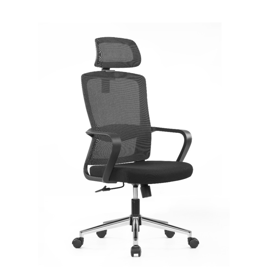 Кресло компьютерное SitZone U-060A, сетка, ткань, черный, - 30%