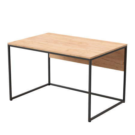 Стол письменный Бейрут ДТ-2, дуб золотой крафт, черный