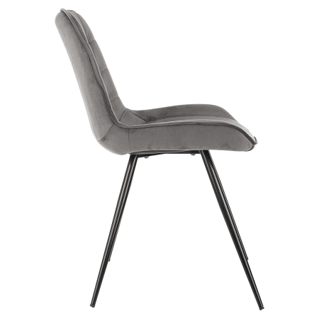 Стул Бюрократ "CH-K2_4", ткань, темно-серый, металл, комплект 4 штуки