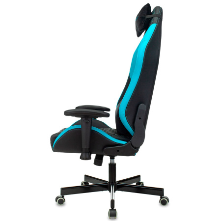Игровое компьютерное кресло Knight Neon, черный/голубой