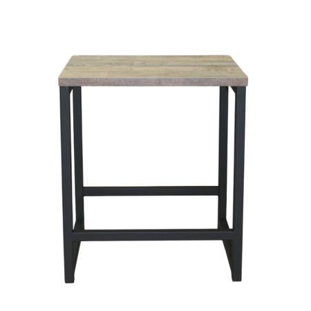 Табурет RION ALLERD, металл, ЛДСП, черный муар, Австралийское дерево