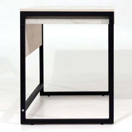 Стол письменный Millwood Лофт Чикаго P-2, 1200х600 мм, дуб белый крафт, черный