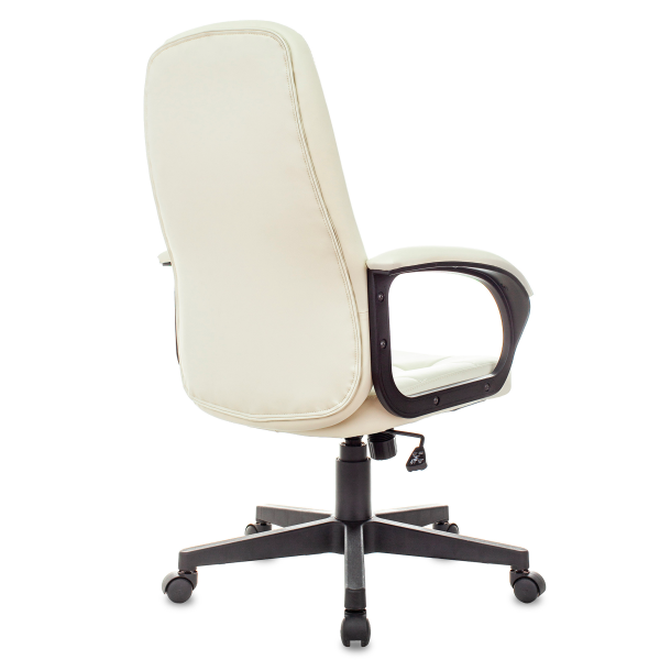 Кресло компьютерное Бюрократ CH 002, экокожа, пластик, слоновая кость