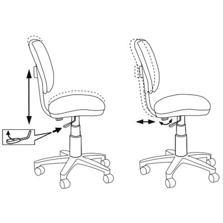Детское компьютерное кресло Бюрократ CH-W204NX, мультиколор