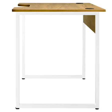 Стол компьютерный игровой Millwood Лофт Гонконг (ДТ-3), 1300x700 мм, дуб золотой крафт, белый