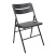 Стул складной, пластик, темно-серый