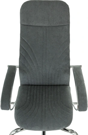 Кресло компьютерное Бюрократ CH-610SL ткань, т.-серый, крестов. хром