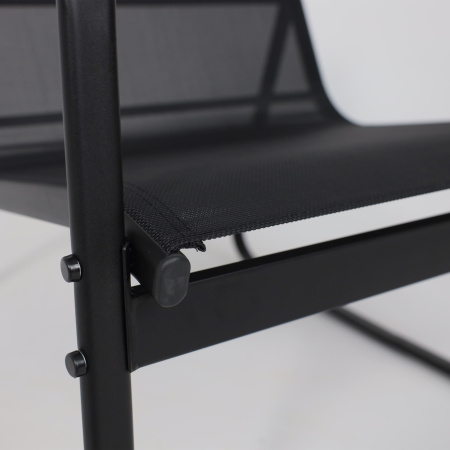 Комплект мебели садовой AksHome VERANDA (кресло 2шт, диван 1шт, стол 1шт), черный