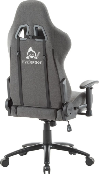 Кресло игровое EVERPROF Ghost ткань, серый, крестов. металл