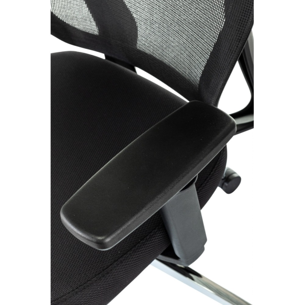 Кресло компьютерное Бюрократ MC-412N-H, сетка/ткань, черный