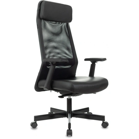 Кресло компьютерное Бюрократ T-995, экокожа/сетка, черный Кресло компьютерное Бюрократ T-995, экокожа/сетка, черный