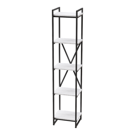 Стеллаж Loft CH-2, черный, белый крафт