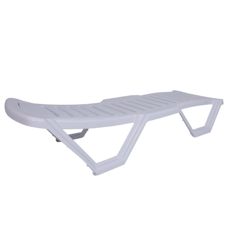 Шезлонг Элластик, пластик, белый