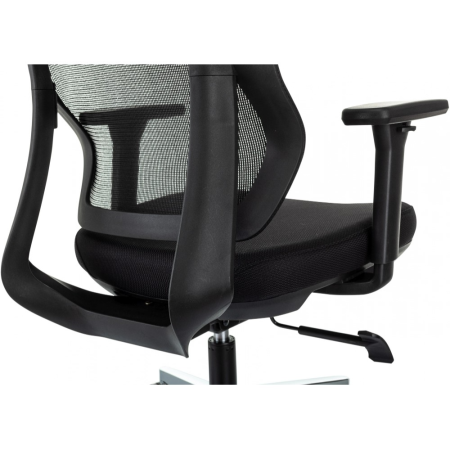 Кресло компьютерное Бюрократ MC-412N-H, сетка/ткань, черный