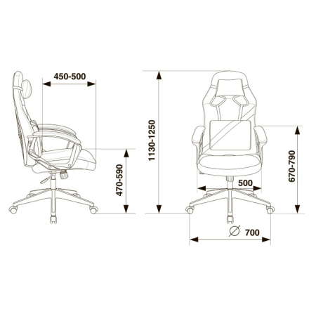 Игровое компьютерное кресло Zombie Driver, черный/белый