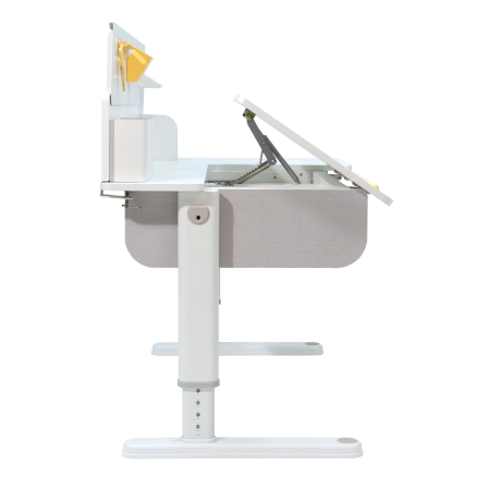 Комплект Ergosmart ученический Caravel S: стол регулируемый Caravel S, полка с подставкой для книг Wooden space S