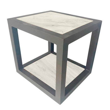 Полка навесная Millwood квадратная, дуб белый крафт