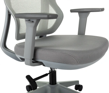 Кресло компьютерное Бюрократ MC-G411N-H, сетка/ткань, серый