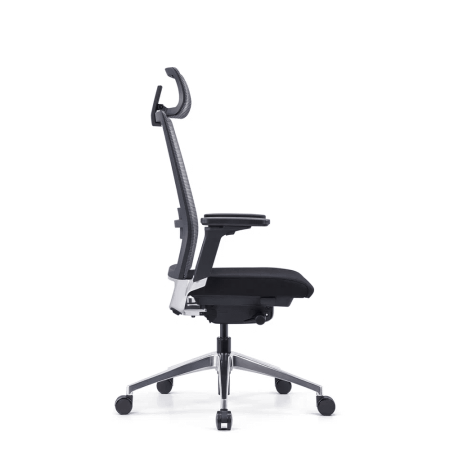 Кресло для руководителя SitZone "E-BA-001A", ткань, пластик, черный