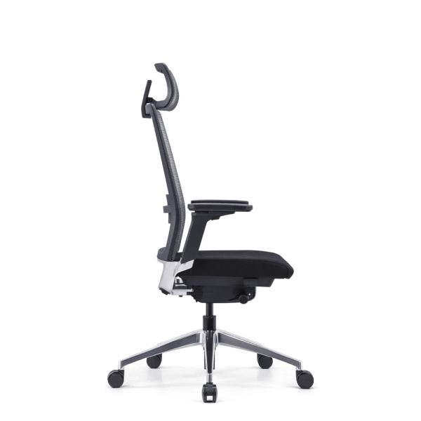 Кресло для руководителя SitZone "E-BA-001A", ткань, пластик, черный