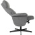 Кресло мягкое Бюрократ Baron, ткань, серый, металл, с пуфом
