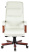 Кресло компьютерное Бюрократ T-9927WALNUT, натуральная кожа, слоновая кость, металл, дерево