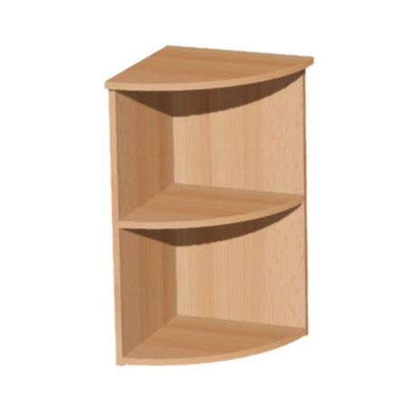 Стеллаж угловой Макси М10, 360x360x750 мм, бук