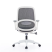 Кресло для персонала SitZone "CH-537B-BS", ткань, пластик, серый, белый