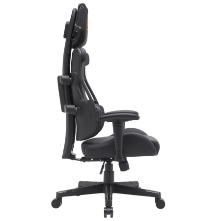 Игровое компьютерное кресло EVERPROF Serval Q, экокожа, пластик, черный