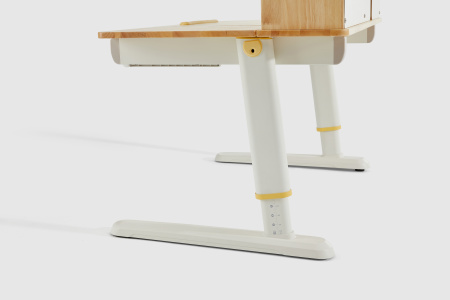 Стол Ergosmart регулируемый Galleon, 1200х700х(520-760) мм, гевея, с книжной полкой