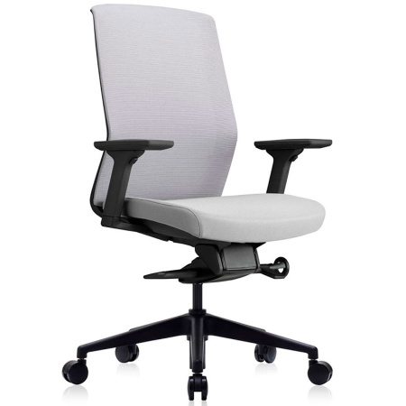 Кресло компьютерное Bestuhl J1, рама черная, без подголовника, серый