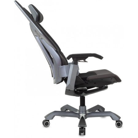 Кресло игровое Knight Aero, ткань, пластик, черный Кресло игровое Knight Aero, ткань, пластик, черный