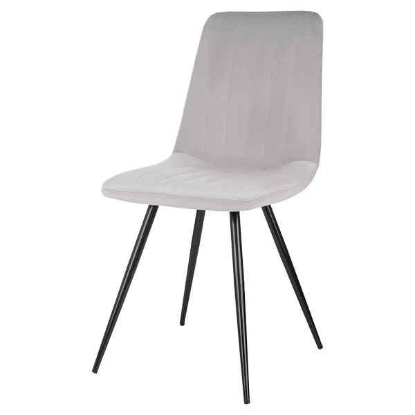 Стул Бюрократ "CH-K6_4", ткань, светло-серый, металл, комплект 4 штук