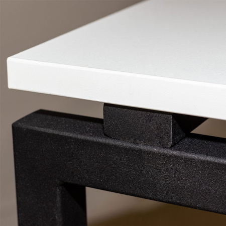 Стол письменный Лофт Сиэтл ДТ-5, черный, белый