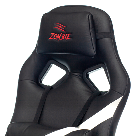 Игровое компьютерное кресло Zombie Driver, черный/белый